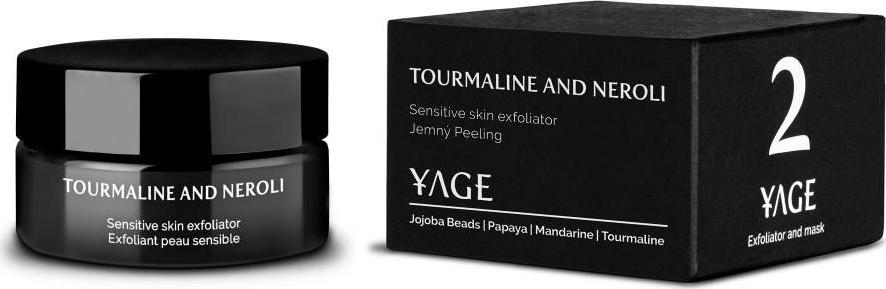 Yage Organics Jemný peeling s drahokamem tourmaline a neroli 50 ml