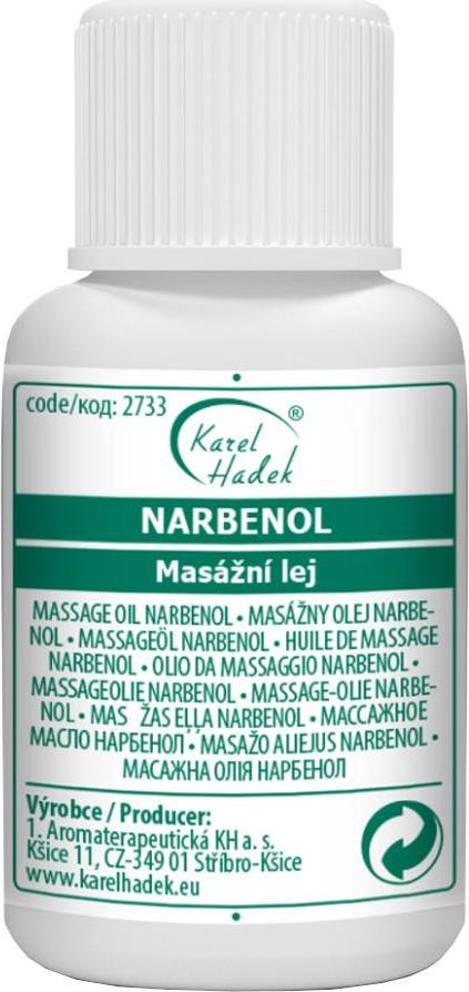 Aromaterapie Karel Hadek NARBENOL Masážní olej 100 ml