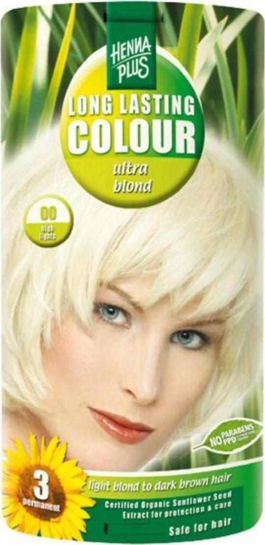 Henna Plus Dlouhotrvající barva Ultra blond zesvětlující 00 140 ml