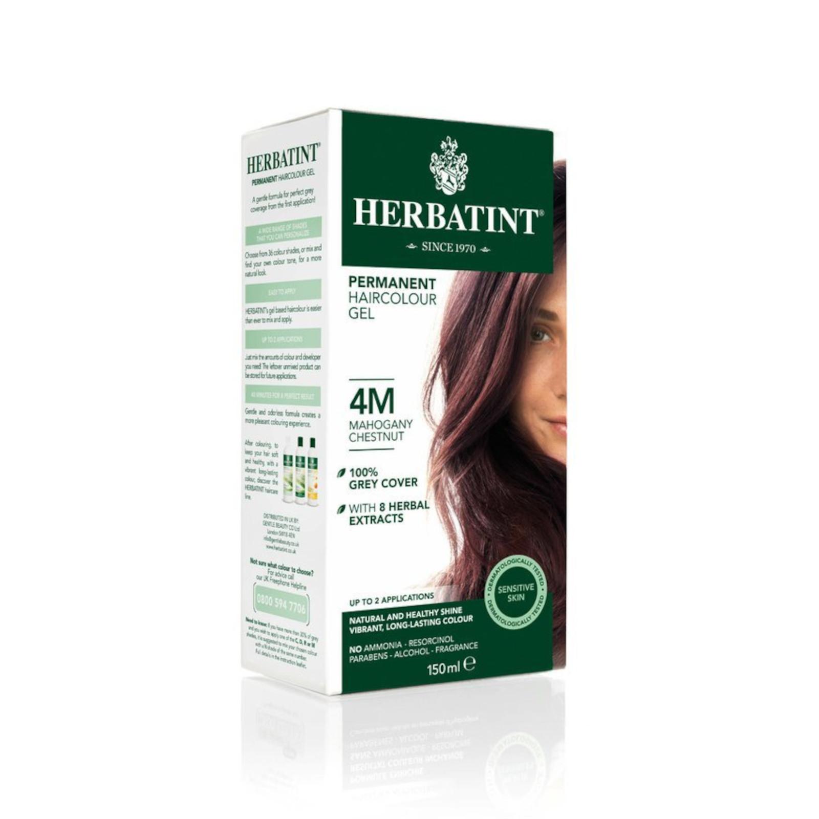 HERBATINT Permanentní barva na vlasy mahagonový kaštan 4M 150 ml