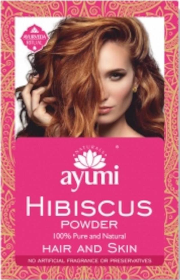 Ayuuri Natural Prášek IBIŠEK – přírodní vlasový šampón a výživa pokožky hlavy 100 g