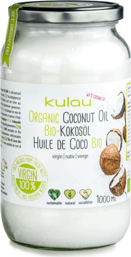 Kulau BIO panenský kokosový olej RAW 1000ml