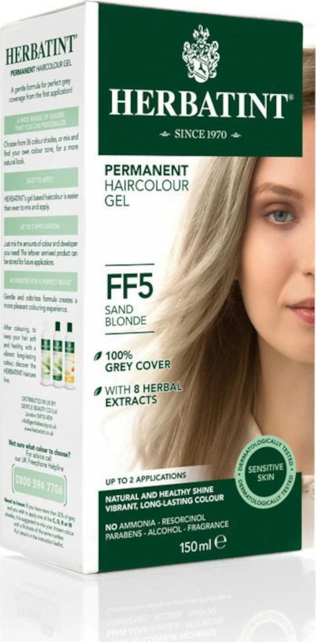 HERBATINT Permanentní barva na vlasy písková blond FF5 150 ml