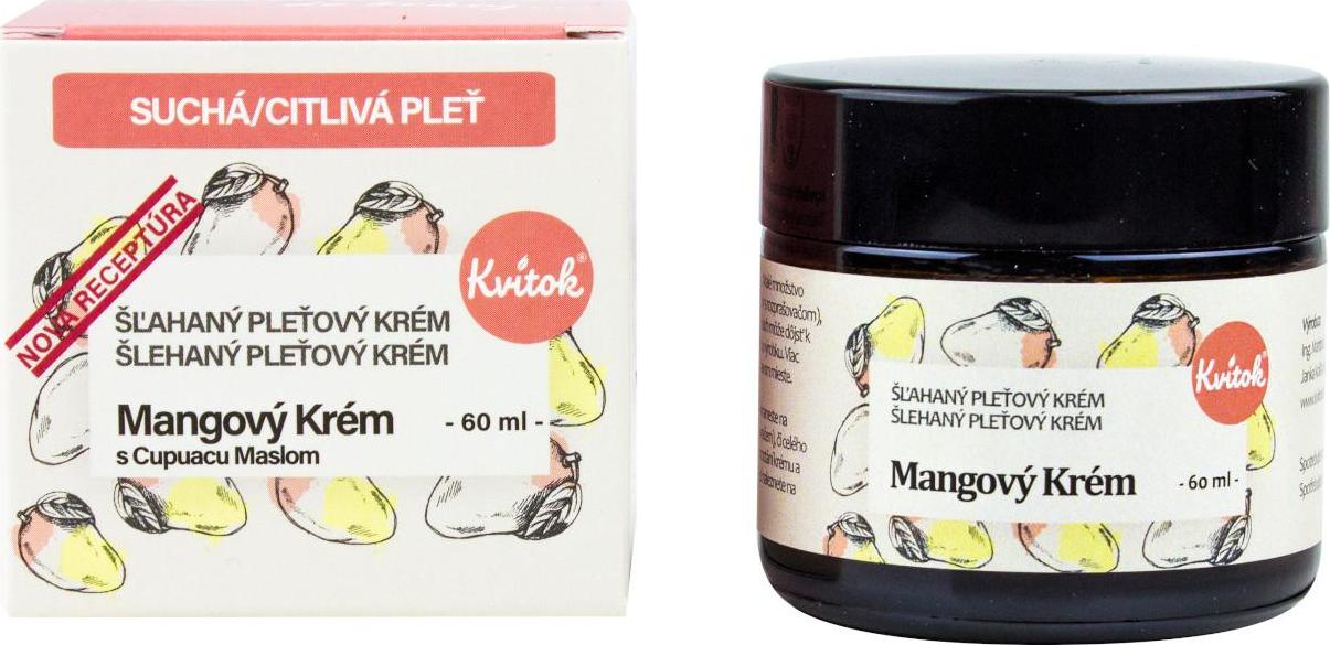 Kvitok Šlehaný pleťový mangový krém 60 ml