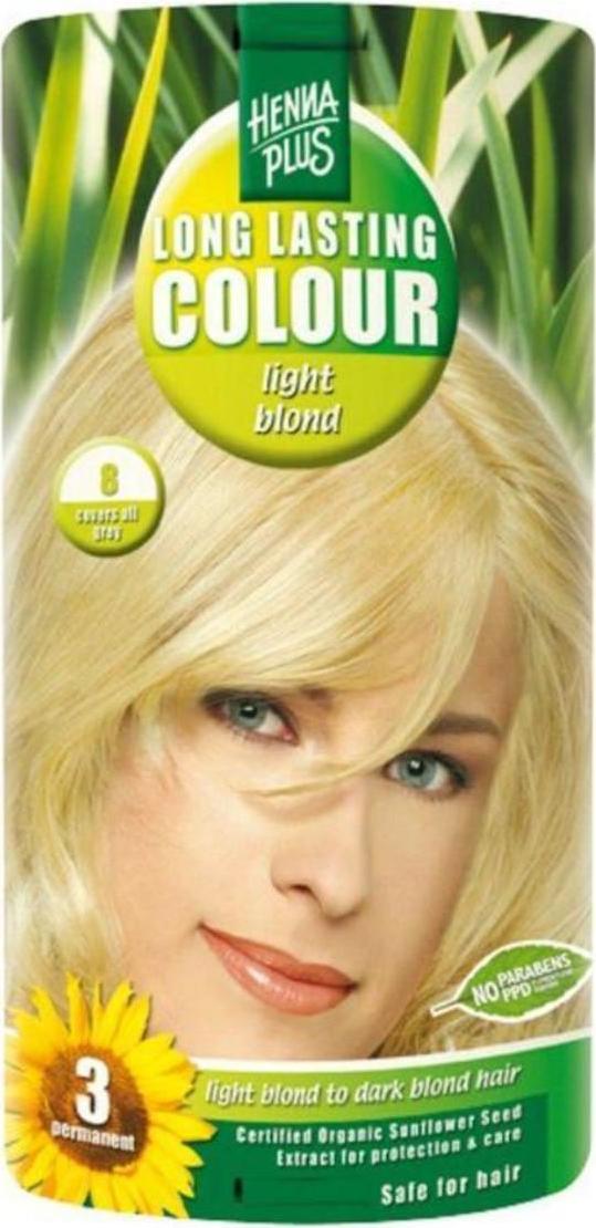 Henna Plus Dlouhotrvající barva Světlá blond 8 100 ml