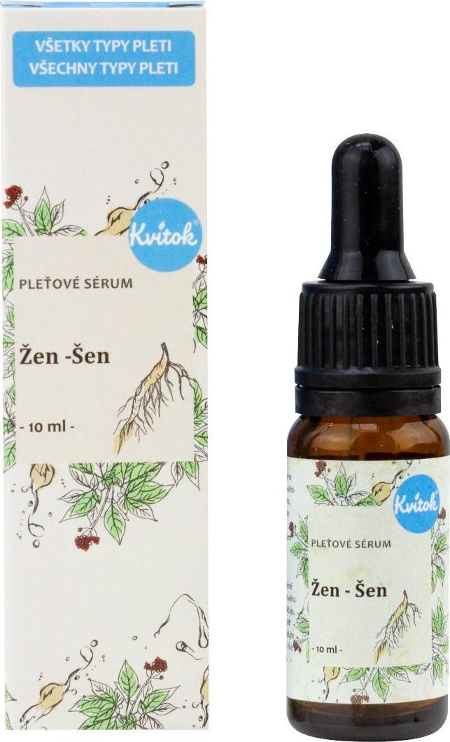 Kvitok Pleťové sérum ženšen 10 ml