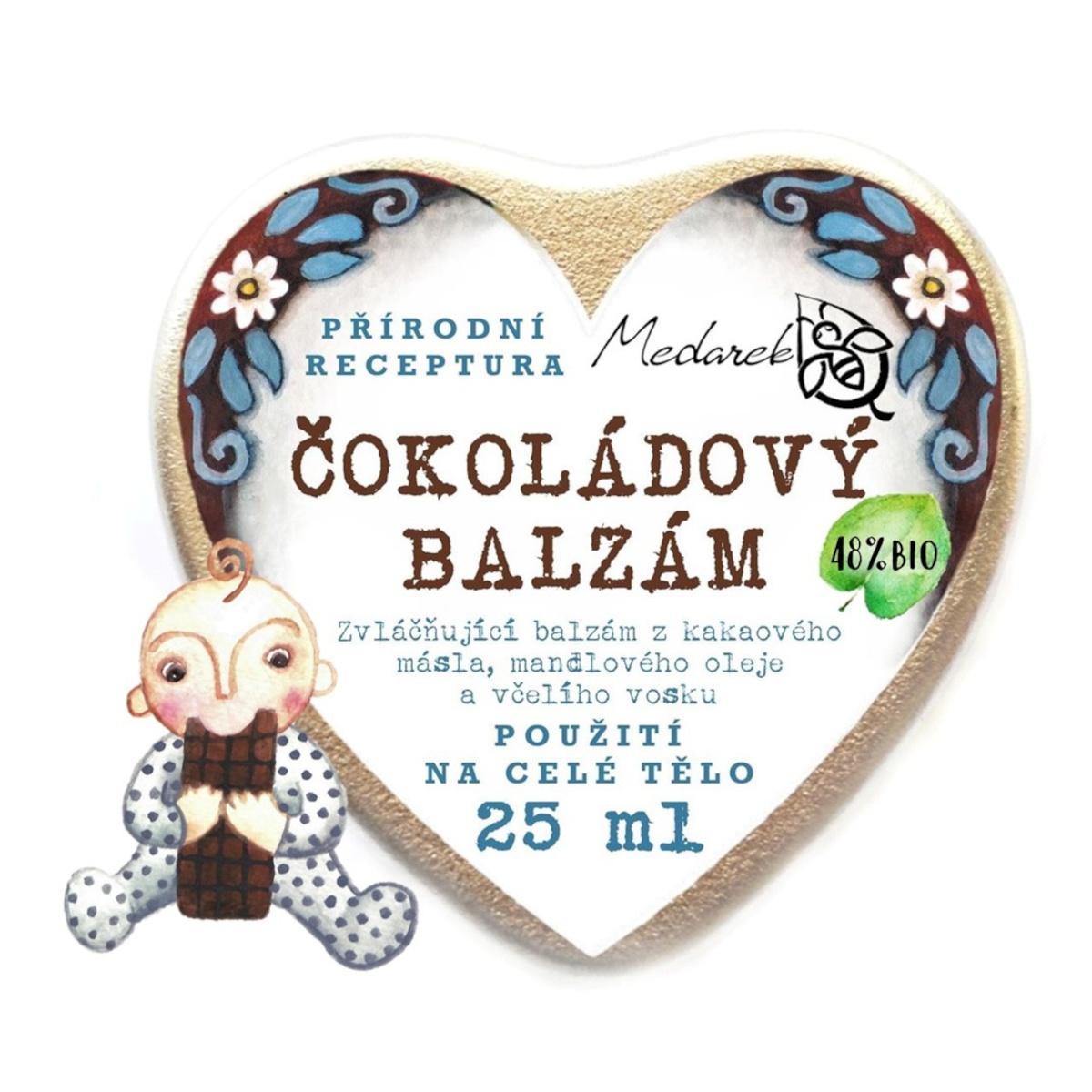 Medarek Čokoládový balzám srdíčko 25 ml