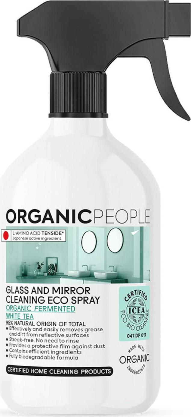 Organic People Eko čisticí sprej na sklo a zrcadla - Organický fermentovaný bílý čaj 500 ml