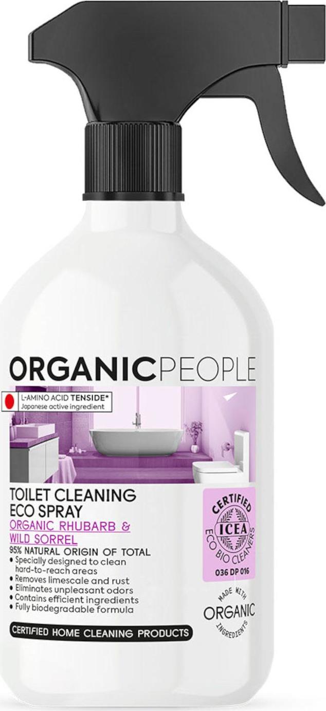 Organic People Eko čistící sprej na toalety - Organická rebarbora a šťovík 500 ml