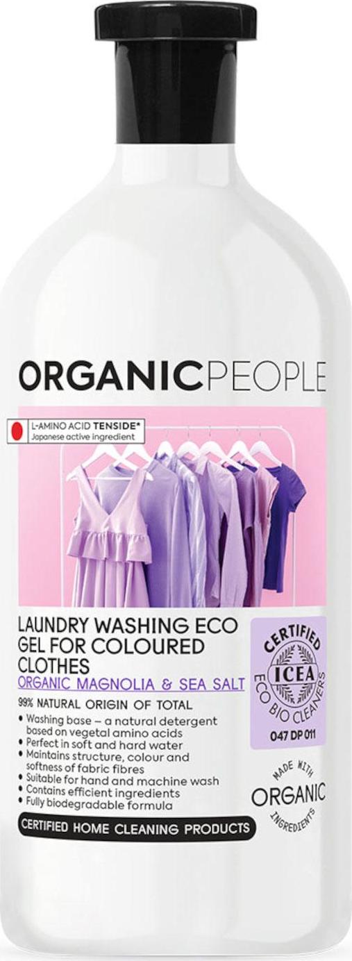 Organic People Eko prací gel na barevné prádlo - Organická magnólie a mořská sůl 1000 ml