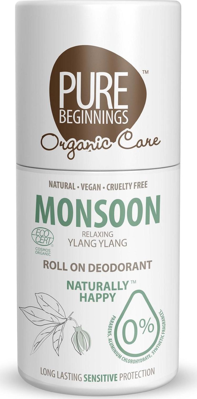 PURE BEGINNINGS Roll On Deodorant Monsoon BIO 75 ml