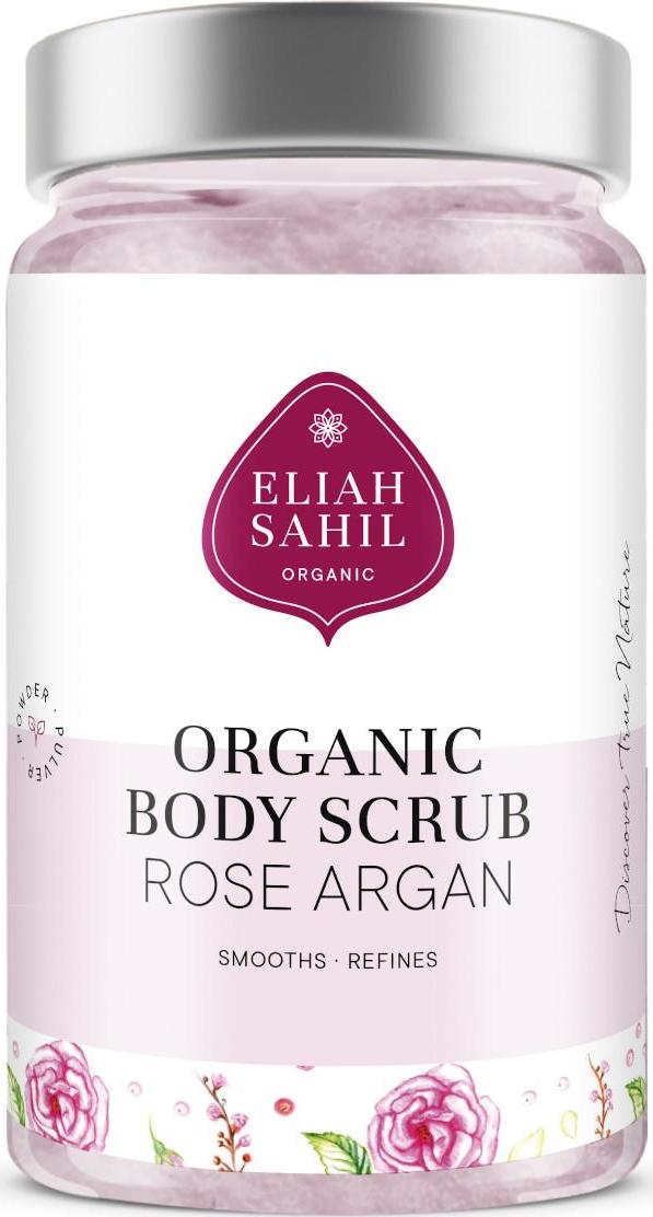 Eliah Sahil Organic Tělový peeling růže a argan 256 g