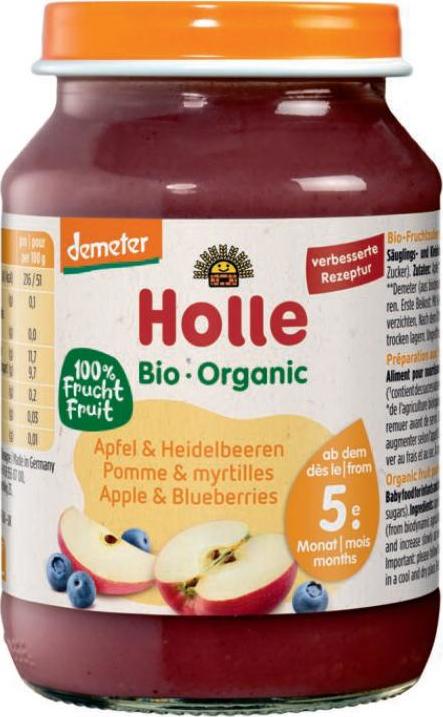 Holle Holle Bio jablko borůvky 190 g