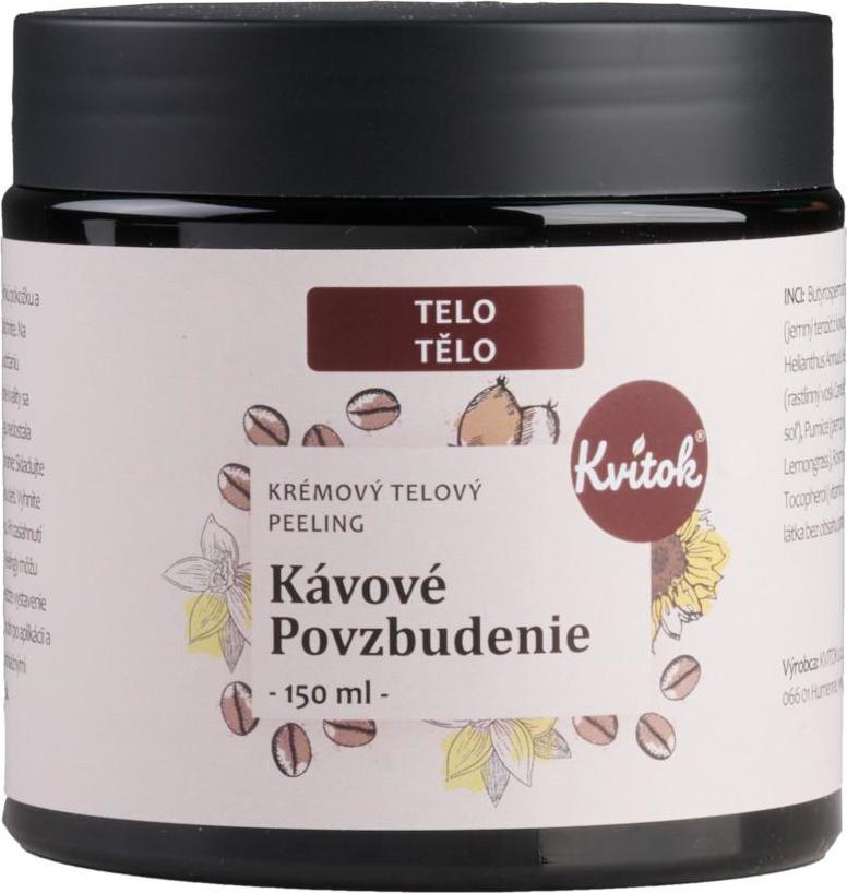 Kvitok Kávový tělový peeling – Kávové povzbuzení 150ml