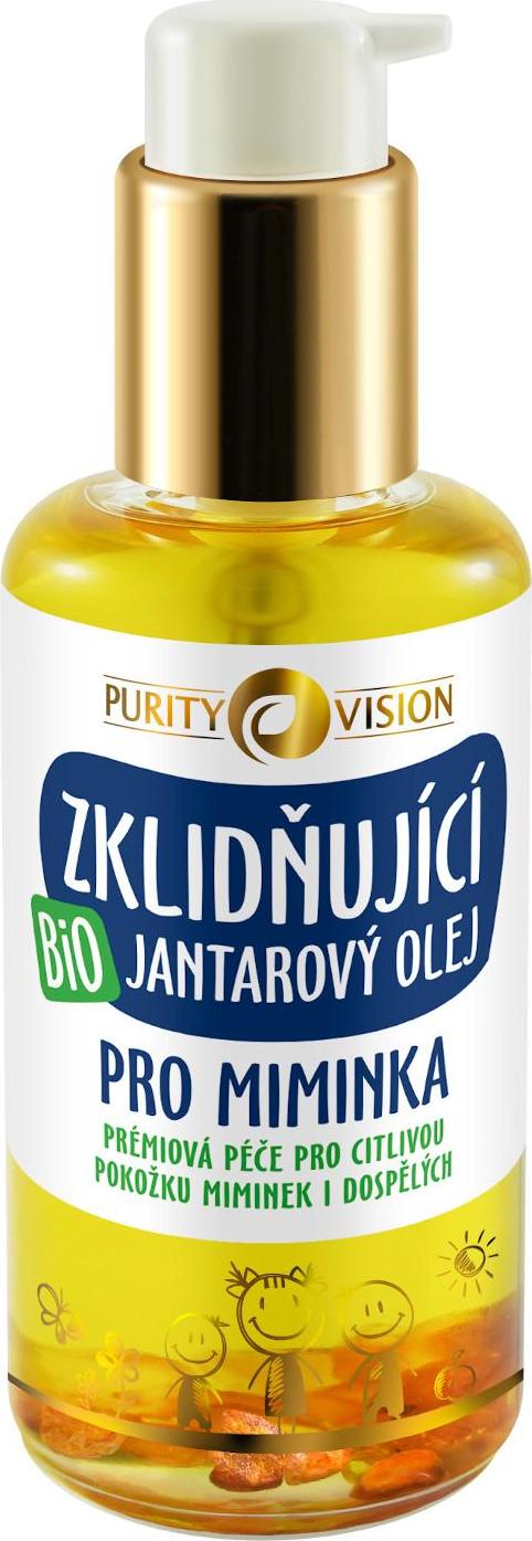 Purity Vision Bio Zklidňující jantarový olej pro miminka 95 ml