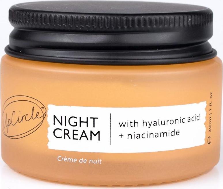 UpCircle Beauty Noční krém s kyselinou hyalurolovou a niacinamidem -mini 30 ml