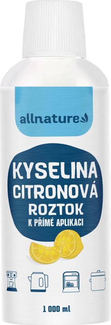 Allnature Kyselina citronová roztok 1000 ml