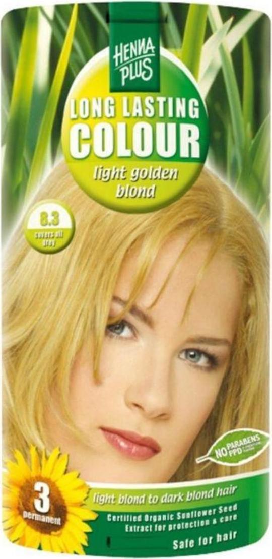 Henna Plus Dlouhotrvající barva Světle zlatá blond 8.3 100 ml