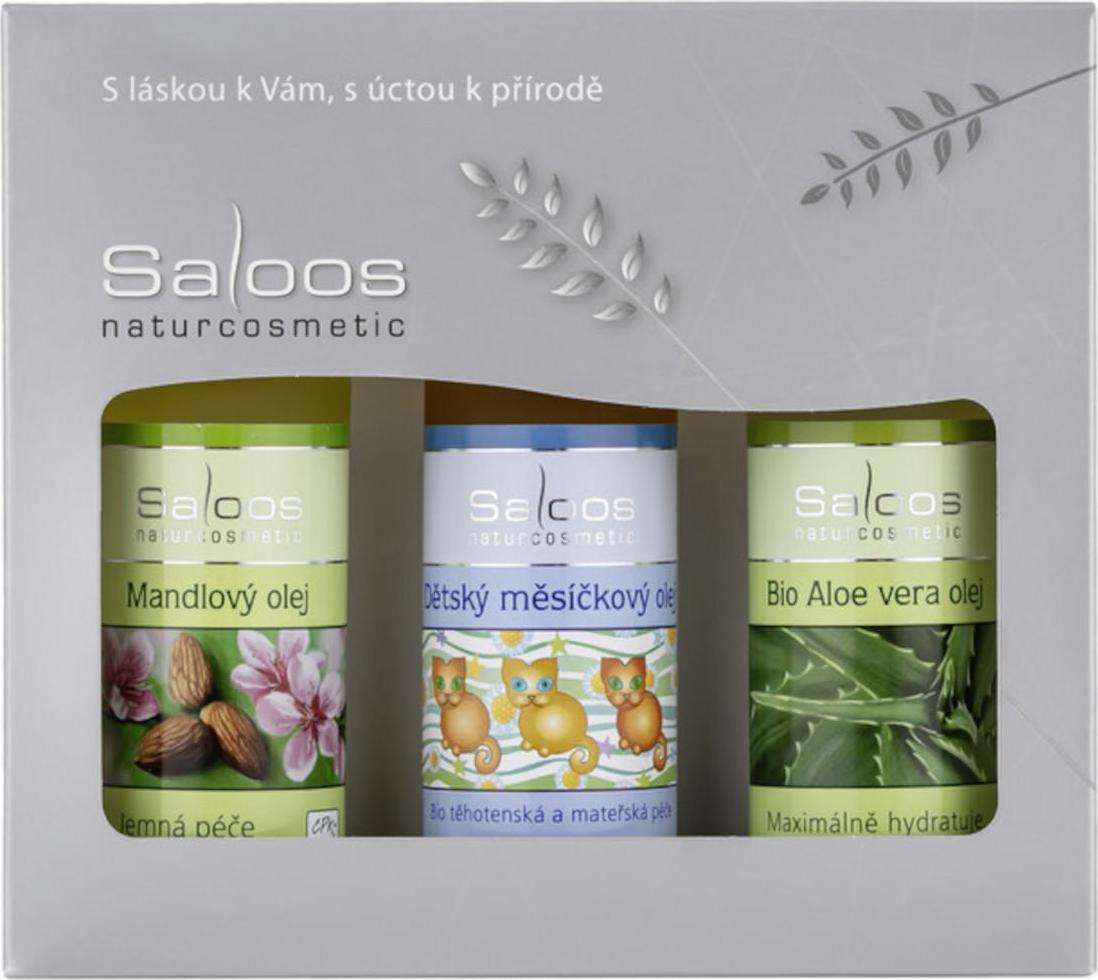 Saloos Dárková sada mandlový & dětský měsíčkový & aloe vera 1 ks