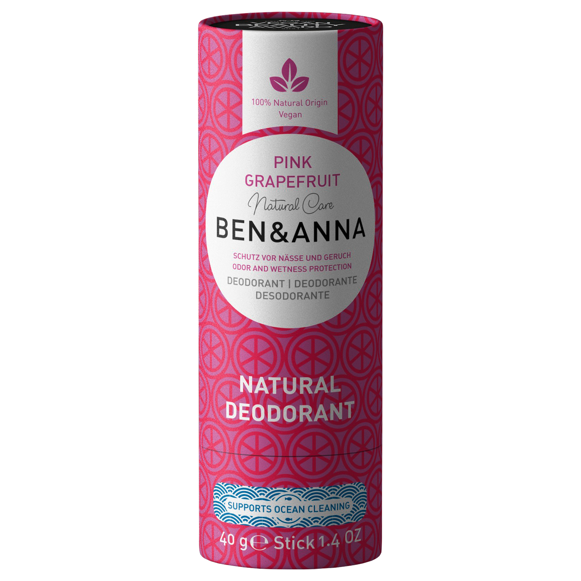 Ben & Anna Tuhý deodorant (40 g) - Růžový grapefruit Ben & Anna