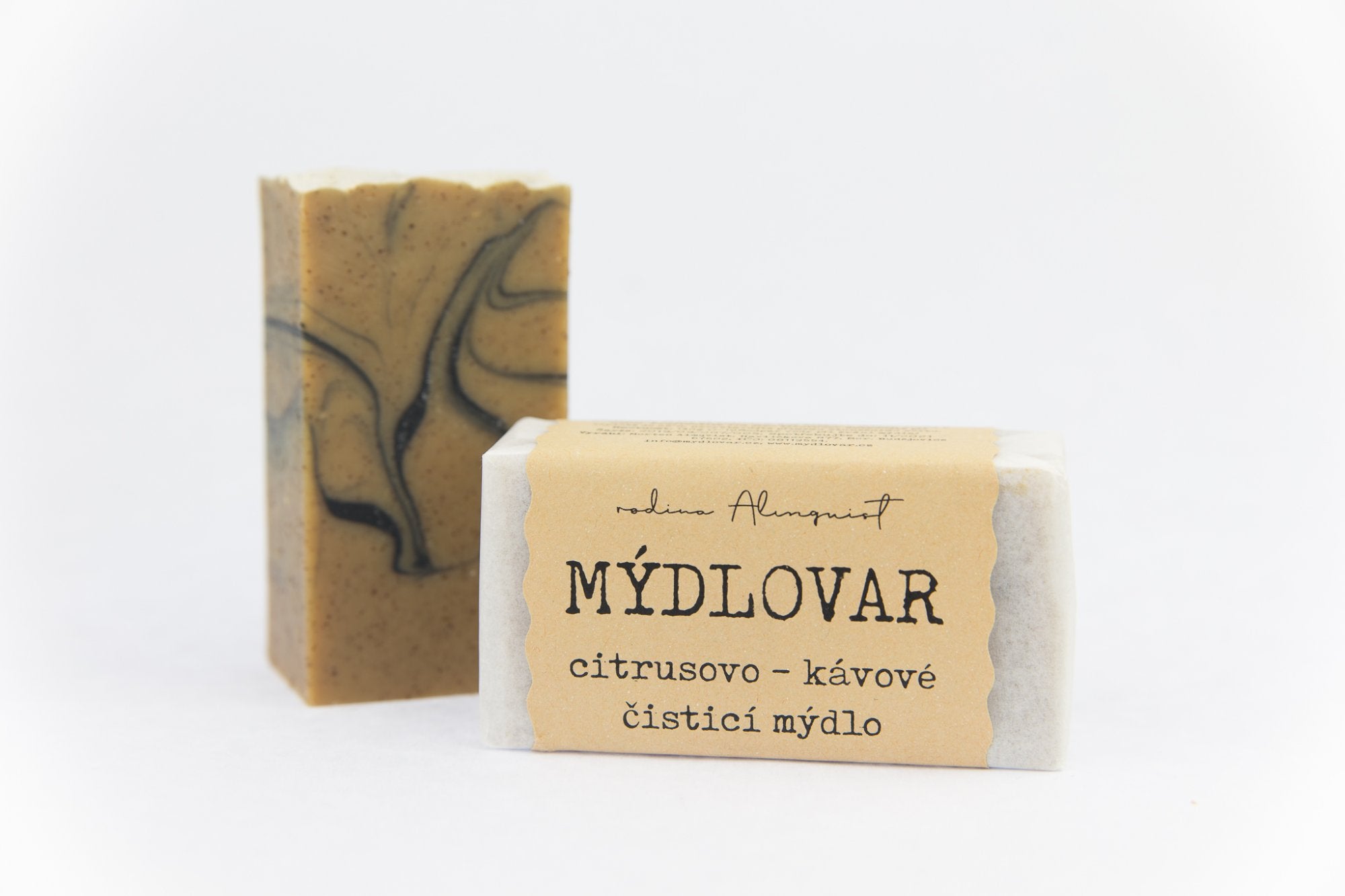 Mýdlovar Citrusovo-kávové čisticí mýdlo 120 g - s jemným peelingem Mýdlovar