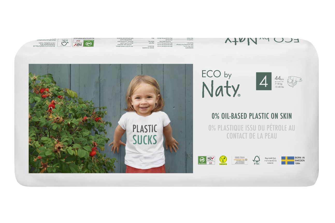 Naty Ekoplenky Maxi 4 (7 - 18 kg) Economy pack 44 ks - z 55-60 % rozložitelné Naty