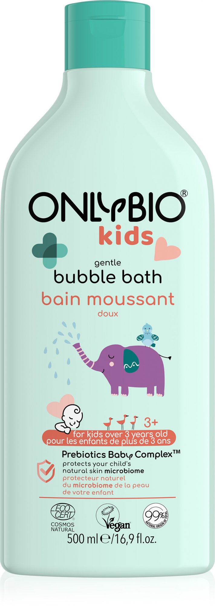OnlyBio Jemná pěna do koupele pro děti od 3 let (500 ml) OnlyBio