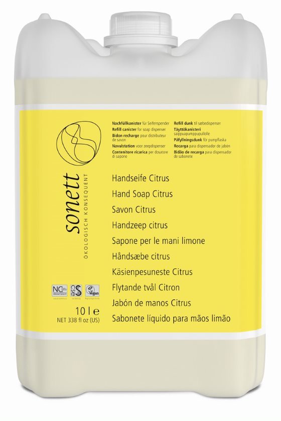 Sonett Tekuté mýdlo - citrus BIO 10 l - pro vaše ruce