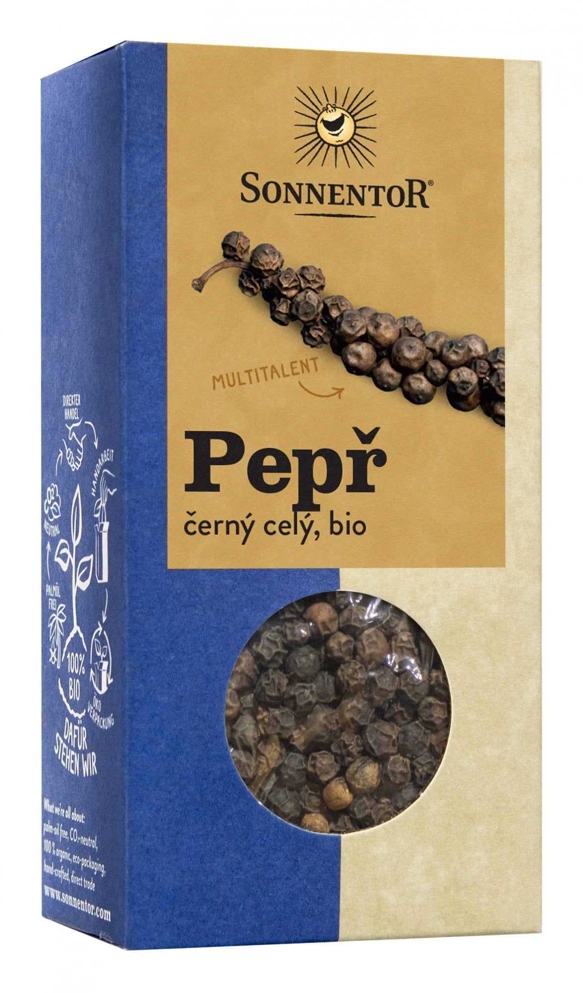 Sonnentor Pepř černý BIO - celý (55 g) Sonnentor