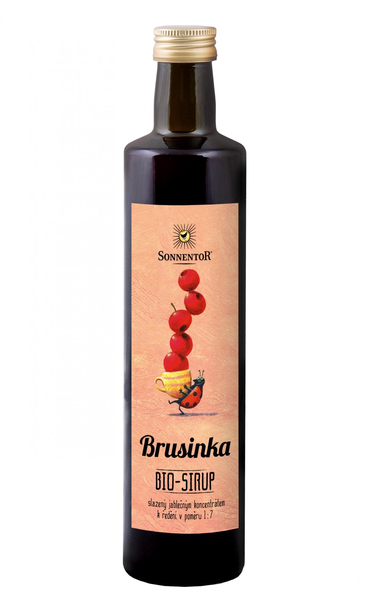 Sonnentor Sirup BIO - brusinka (500 ml) - bez přidaného cukru Sonnentor