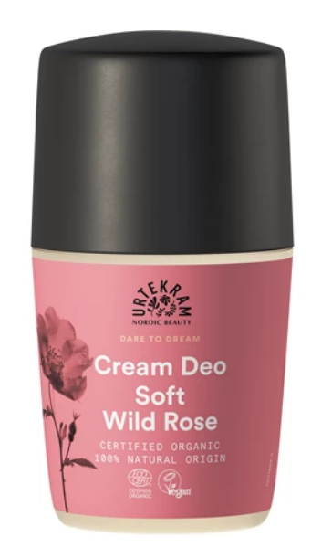 Urtekram Krémový deodorant roll-on s šípkovou růží BIO (50 ml) Urtekram