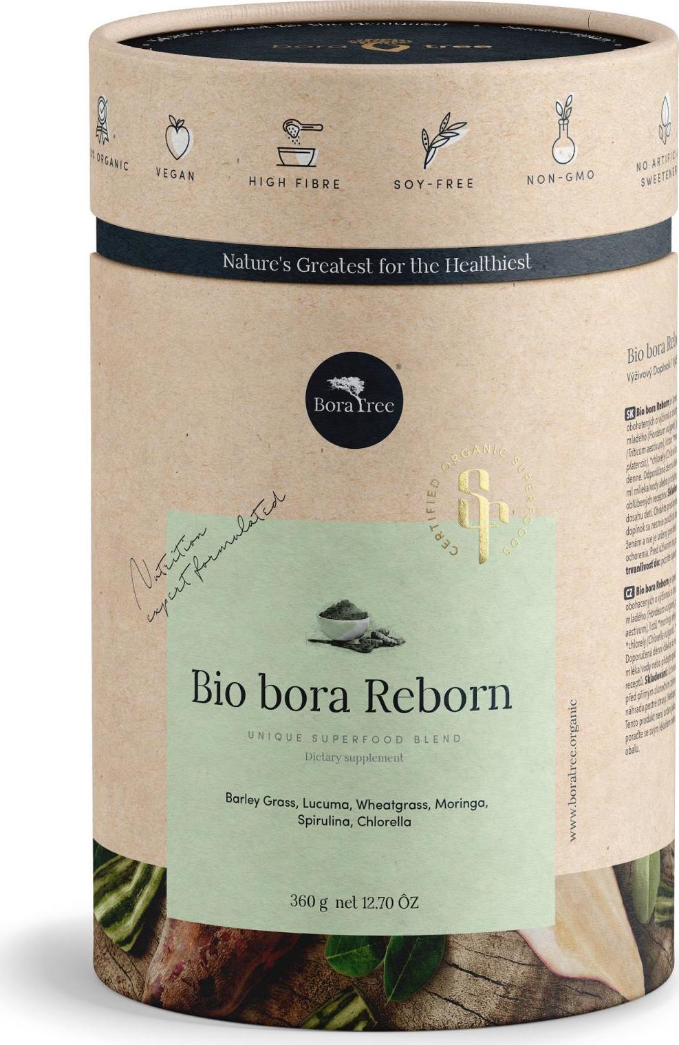 BoraTree Unikátní směs superfoods BIO bora Reborn 30 porcí 360 g