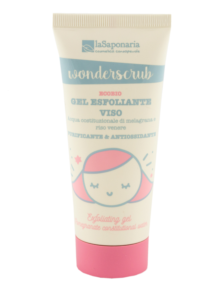 laSaponaria Peelingový gel na obličej WonderScrub BIO (100 ml) laSaponaria