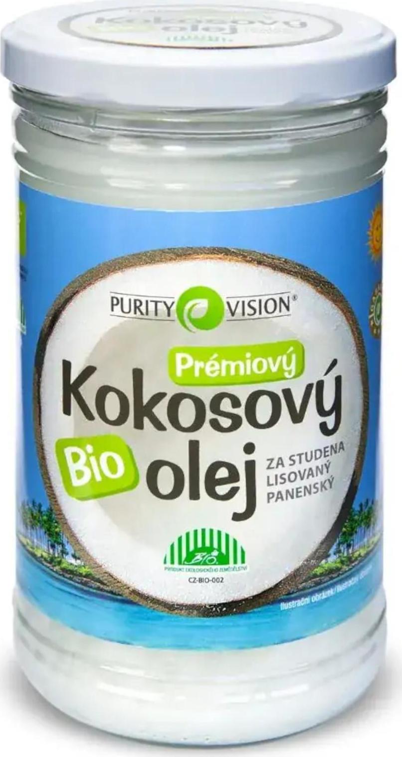 Purity Vision Kokosový olej panenský ve skle 900 ml