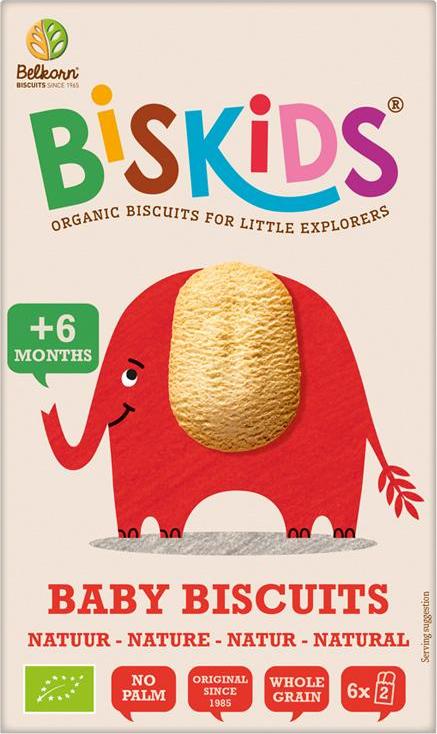 Belkorn BISkids BIO dětské celozrnné sušenky