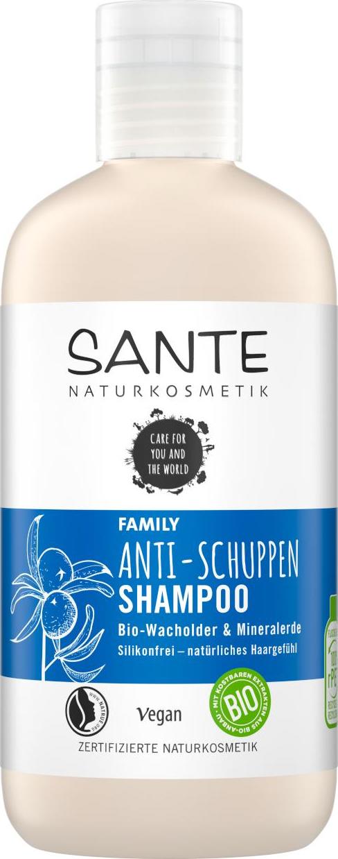 SANTE FAMILY Šampon proti lupům Jalovcový olej & Bílý jíl 250 ml