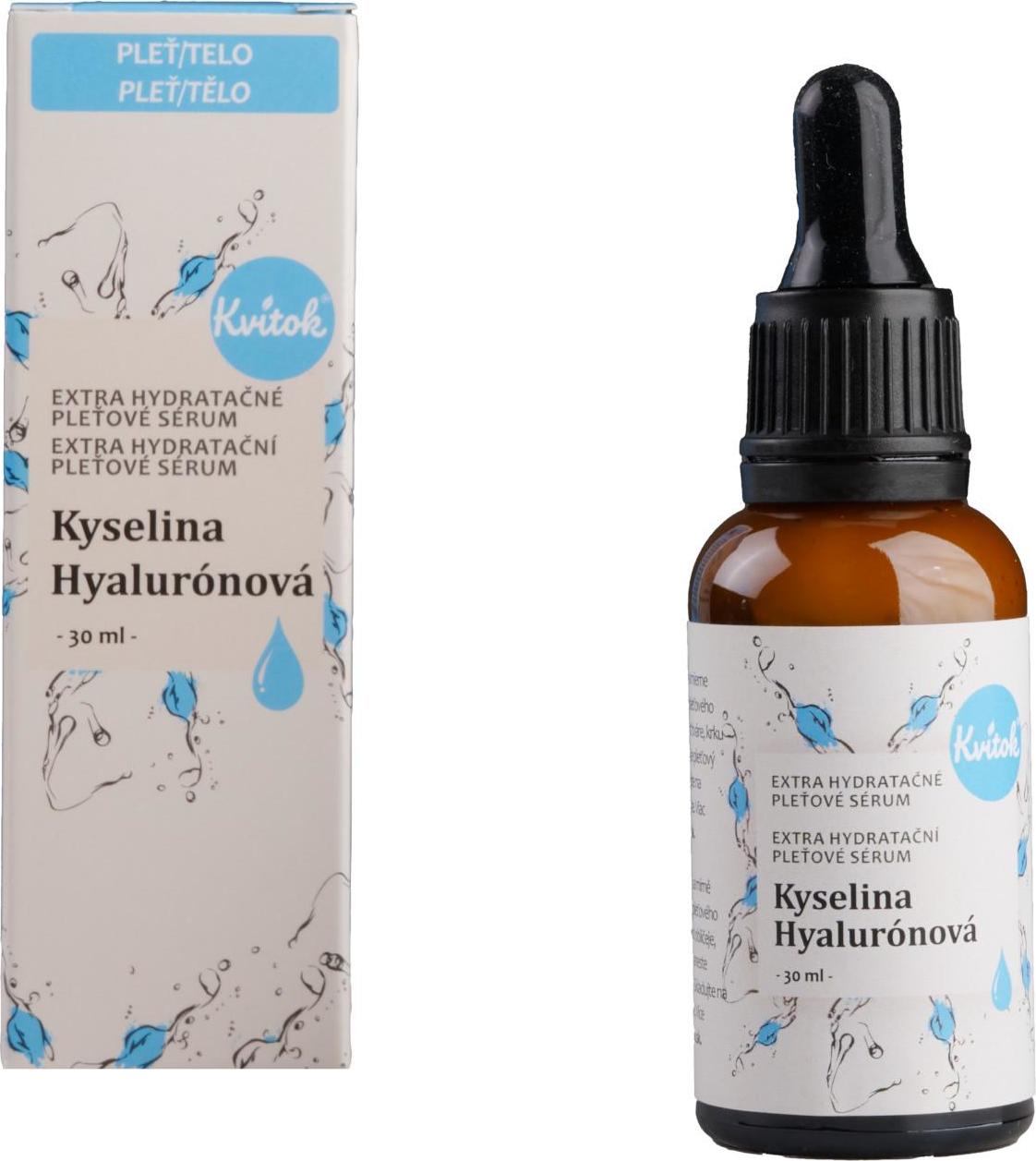 Kvitok Pleťové sérum – Kyselina hyaluronová 30ml