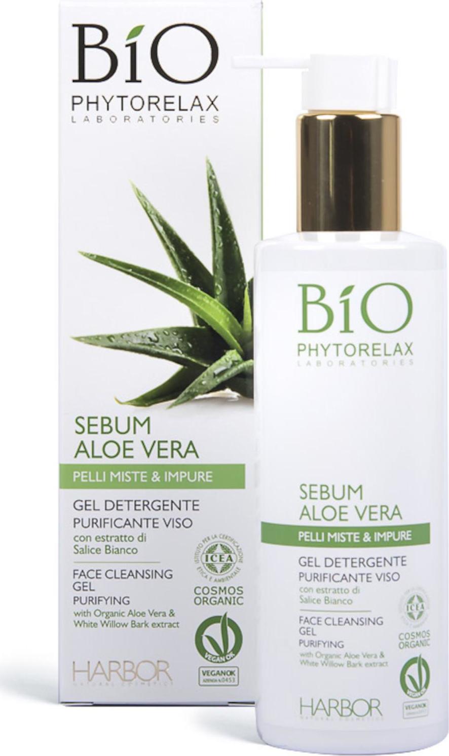 Phytorelax Laboratories Čistící pleťový gel na smíšenou a aknozní pleť s aloe vera 200ml