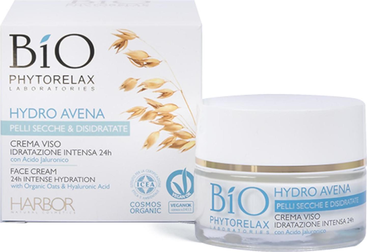 Phytorelax Laboratories Hydratační pleťový krém s ovesnými vločkami a kyselinou hyaluronovou 50ml