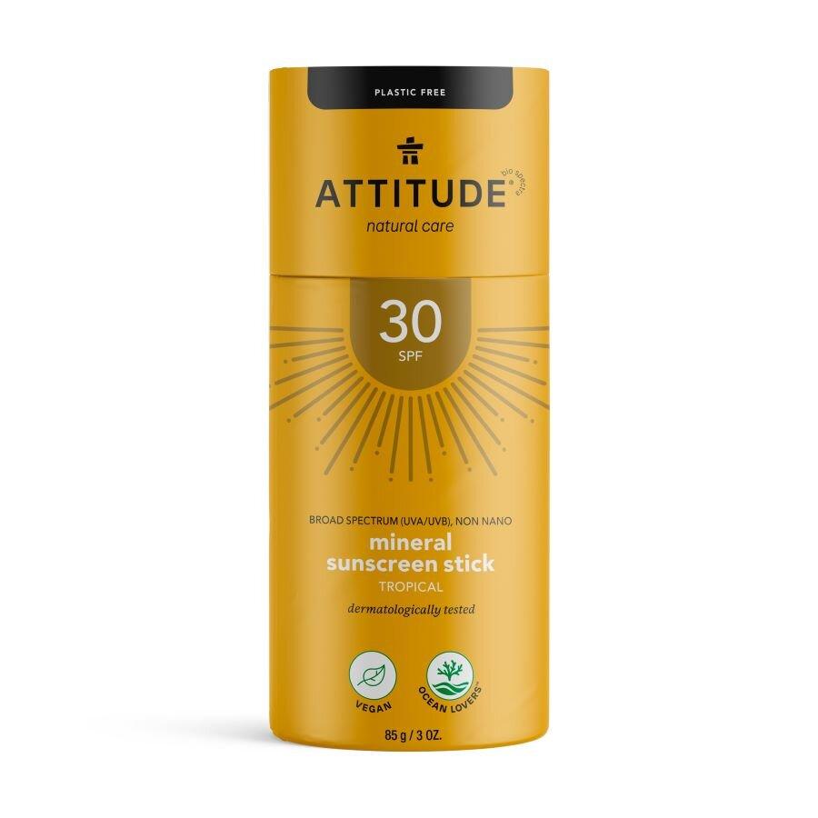 Attitude 100% minerální ochranná tyčinka na celé tělo (SPF 30) s vůní Tropical 85 g