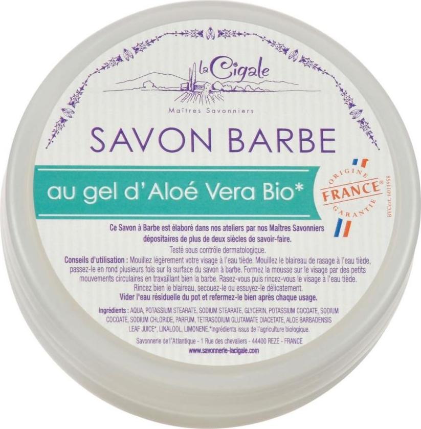 Cigale BIO Mýdlo na holení s aloe vera 150 g