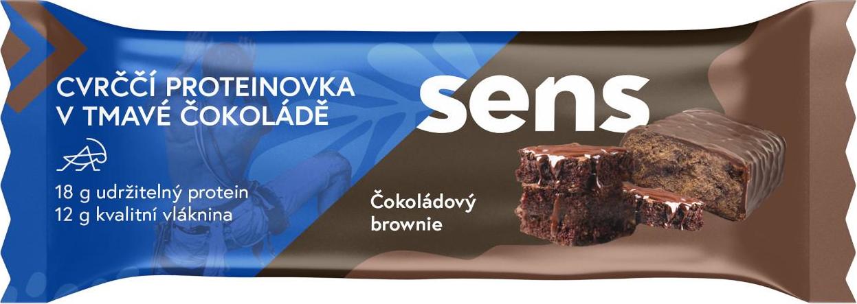 SENS Cvrččí Proteinovka v Tmavé Čokoládě - Čokoládový Brownie 60 g