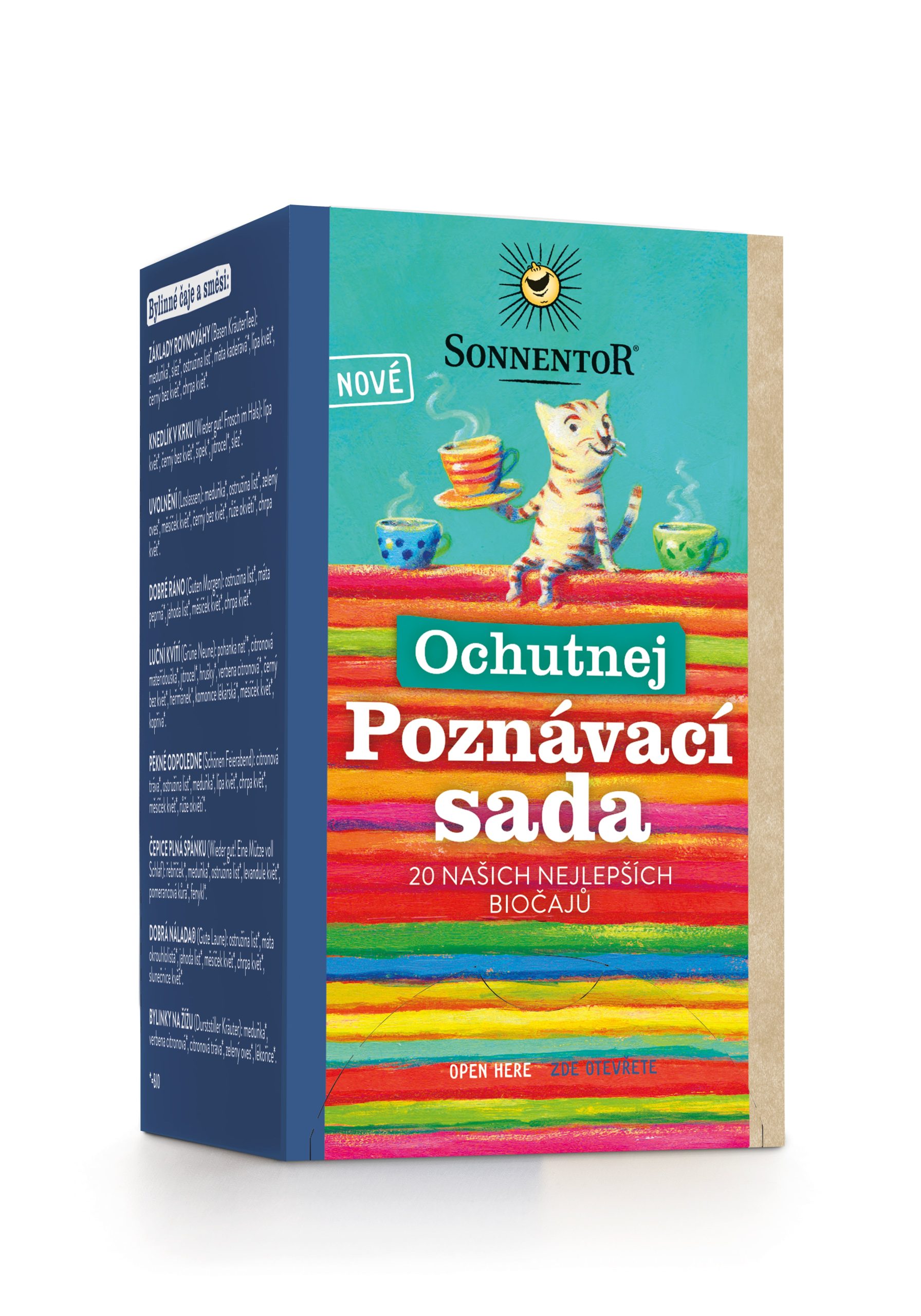 Sonnentor Ochutnej poznávací sada čajů - nálevové sáčky (20 ks) - 20 nejlepších bio čajů Sonnentor