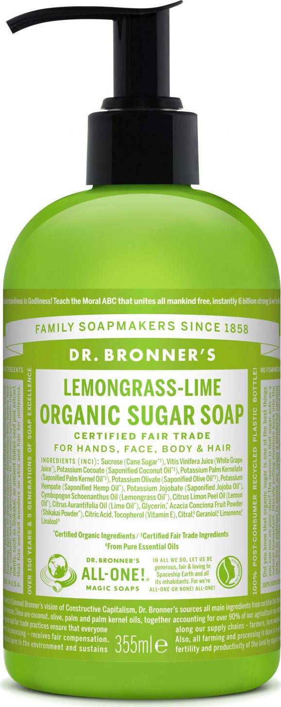 Dr. Bronner's Tekuté mýdlo na tělo i vlasy Sugar-Shikakai