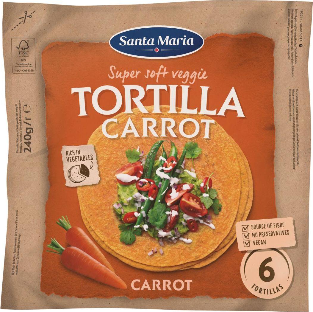 Santa Maria Veggie tortilla mrkev 240 g