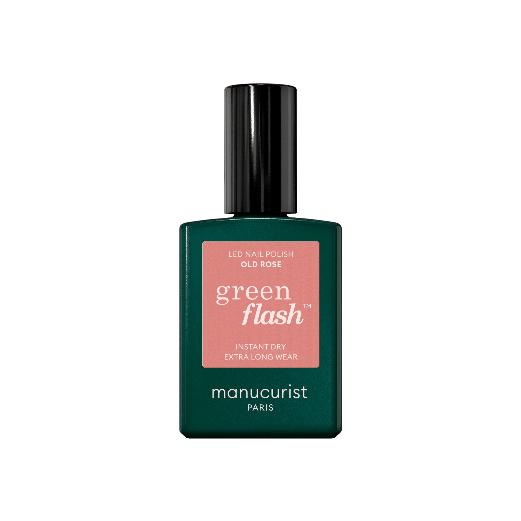 Manucurist Green Flash LED gel lak na nehty - Old Rose (15 ml) - starorůžová barva Manucurist