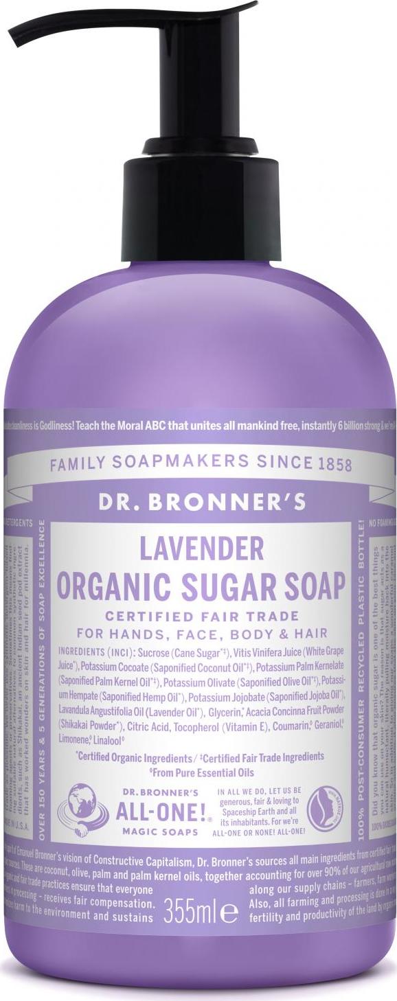 Dr. Bronner's Tekuté mýdlo na tělo i vlasy Sugar-Shikakai