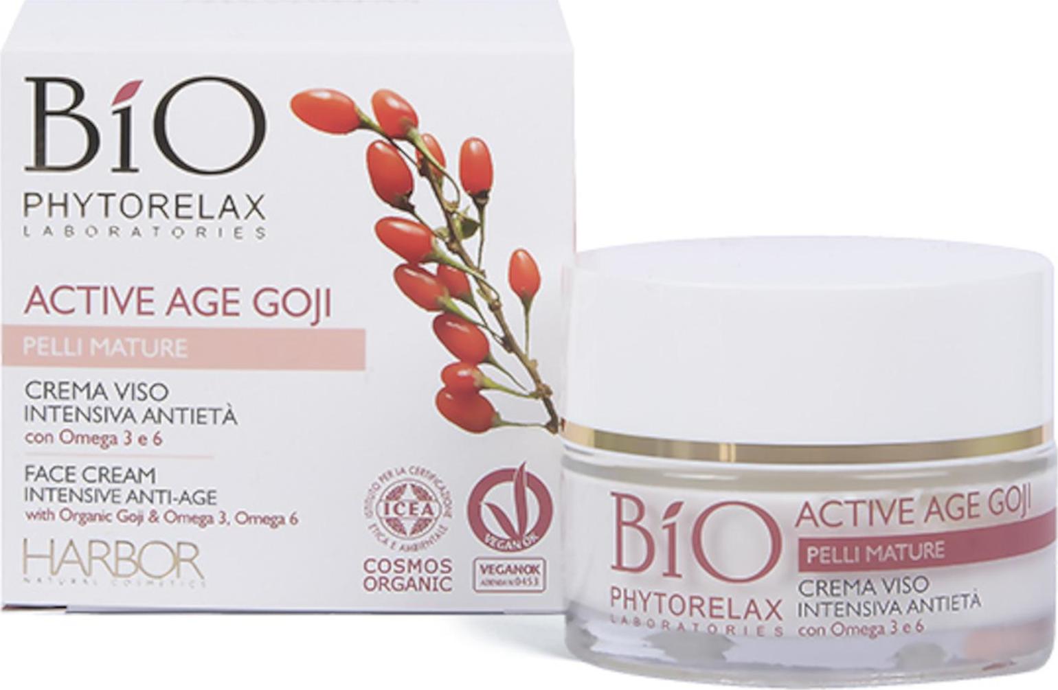 Phytorelax Laboratories Vyživující pleťový krém proti stárnutí s goji a omega 3 a 6 mastnými kyselinami 50ml