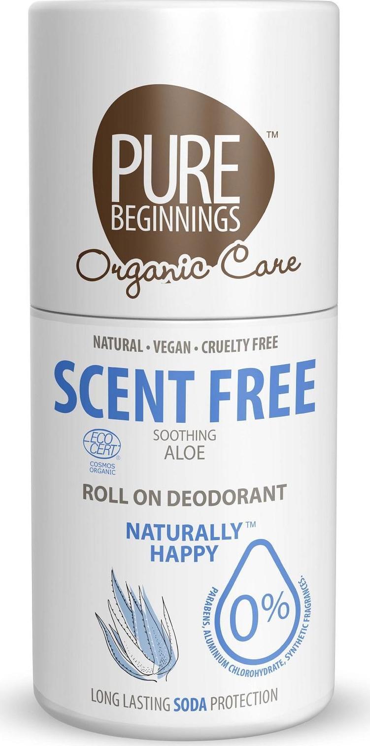 PURE BEGINNINGS Roll On Deodorant Scent Free BIO TESTER 75 ml