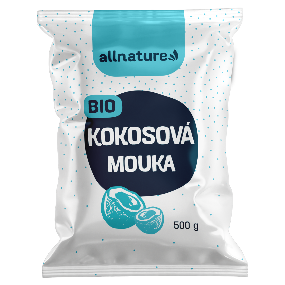 Allnature Kokosová mouka BIO - 500 g - bohatá na bílkoviny a vlákninu Allnature